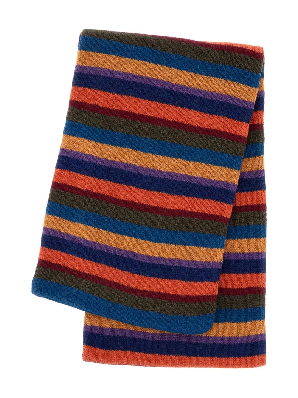 striped wool scarf - 1