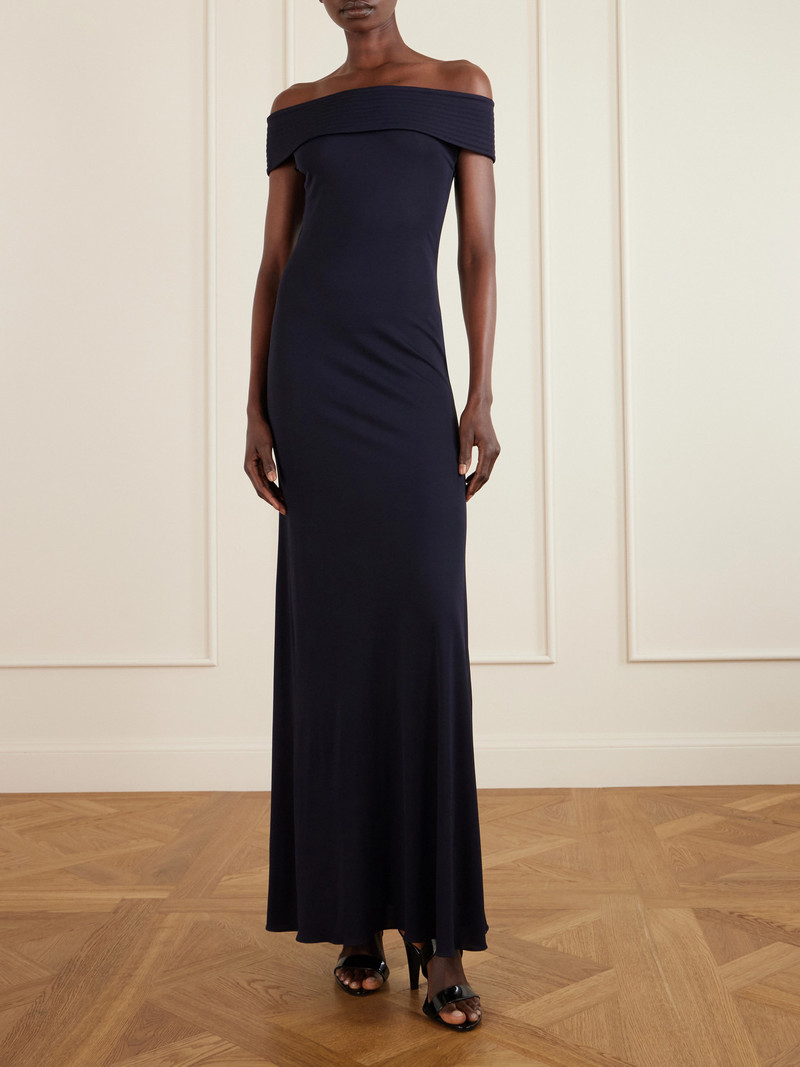 Alaïa Off-the-shoulder Stretch-jersey Maxi Dress outlook