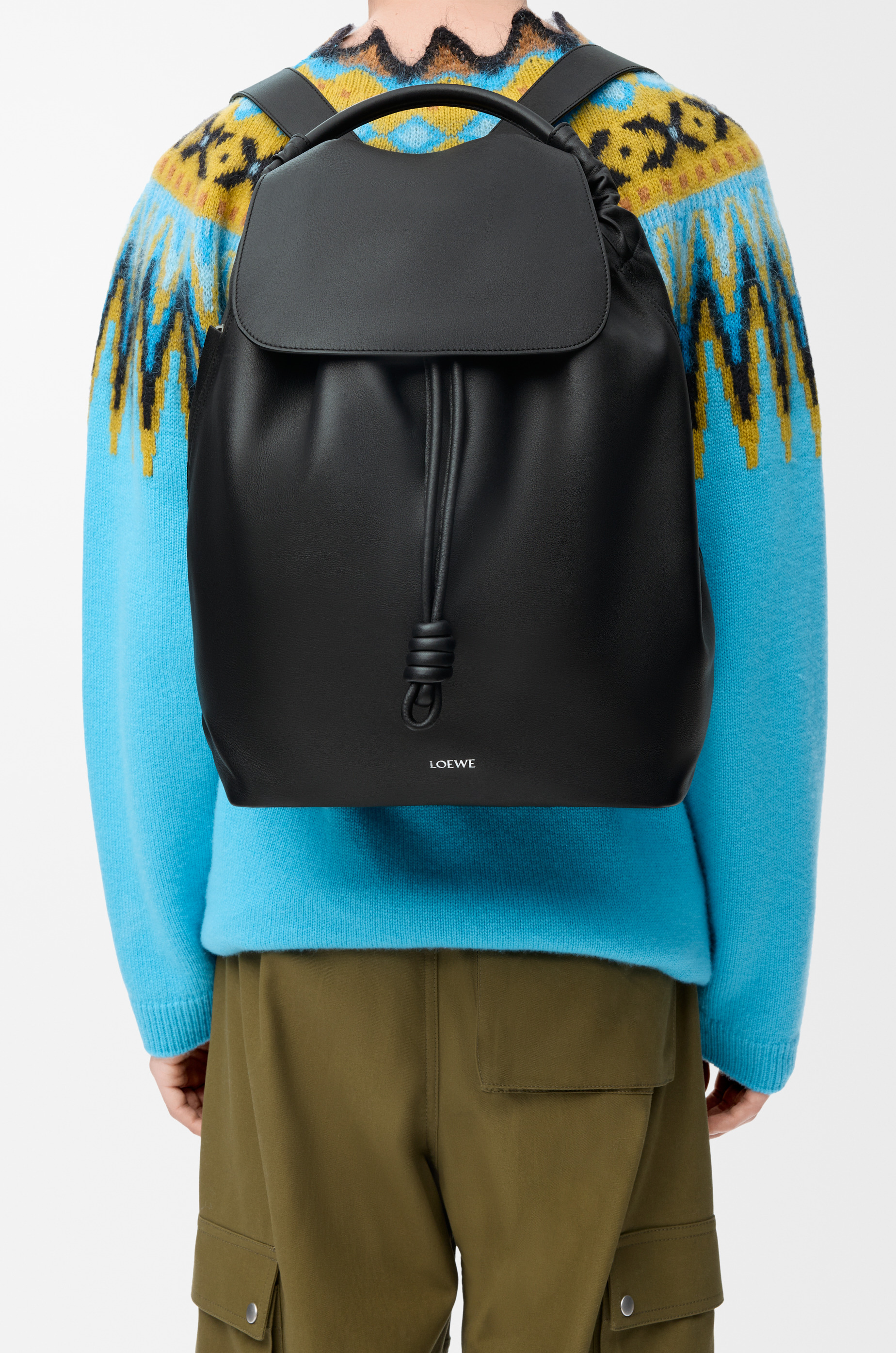 Flamenco backpack in shiny supple calfskin - 2