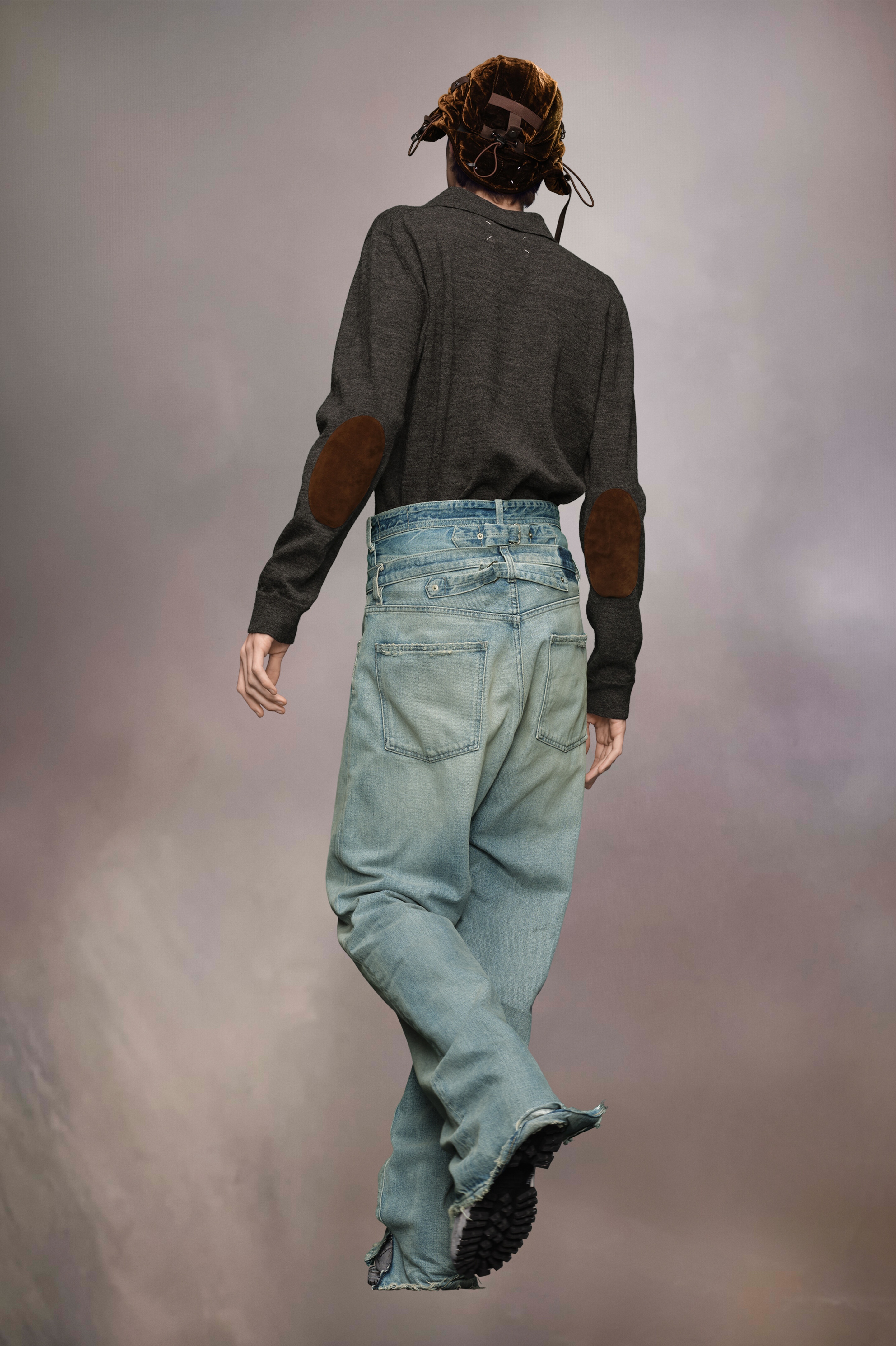 Elbow patch wool polo - 5