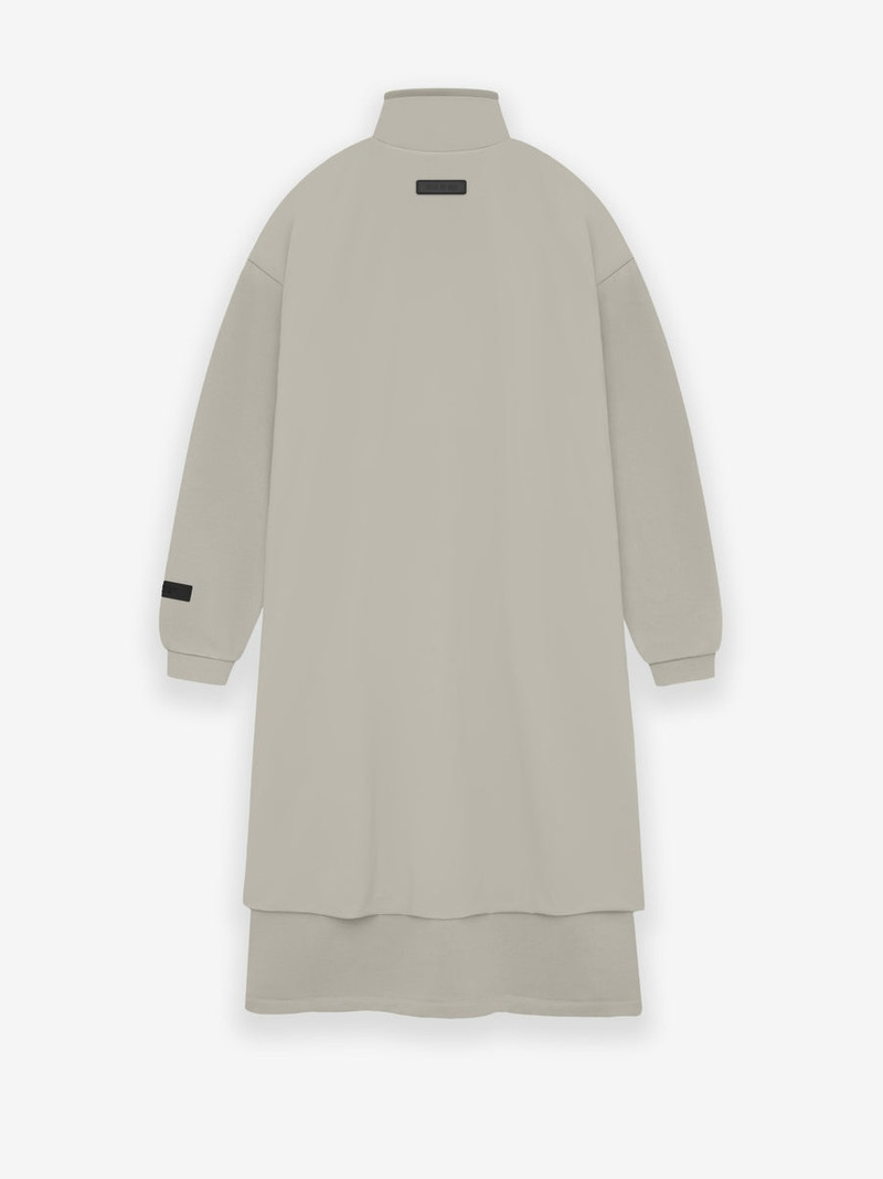 Womens Nylon Fleece Mockneck Sweater Dress 2