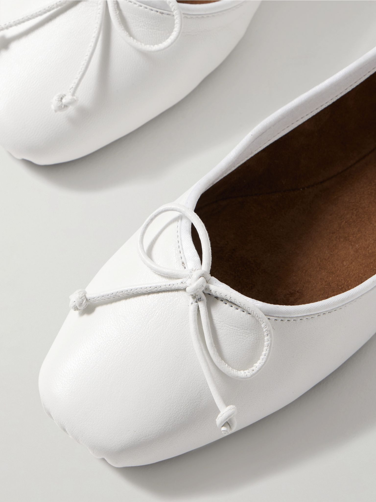 Charlotte leather ballet flats White - 4
