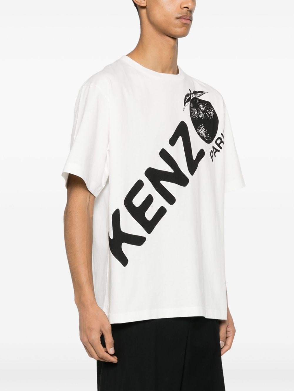 logo-print cotton T-shirt - 3
