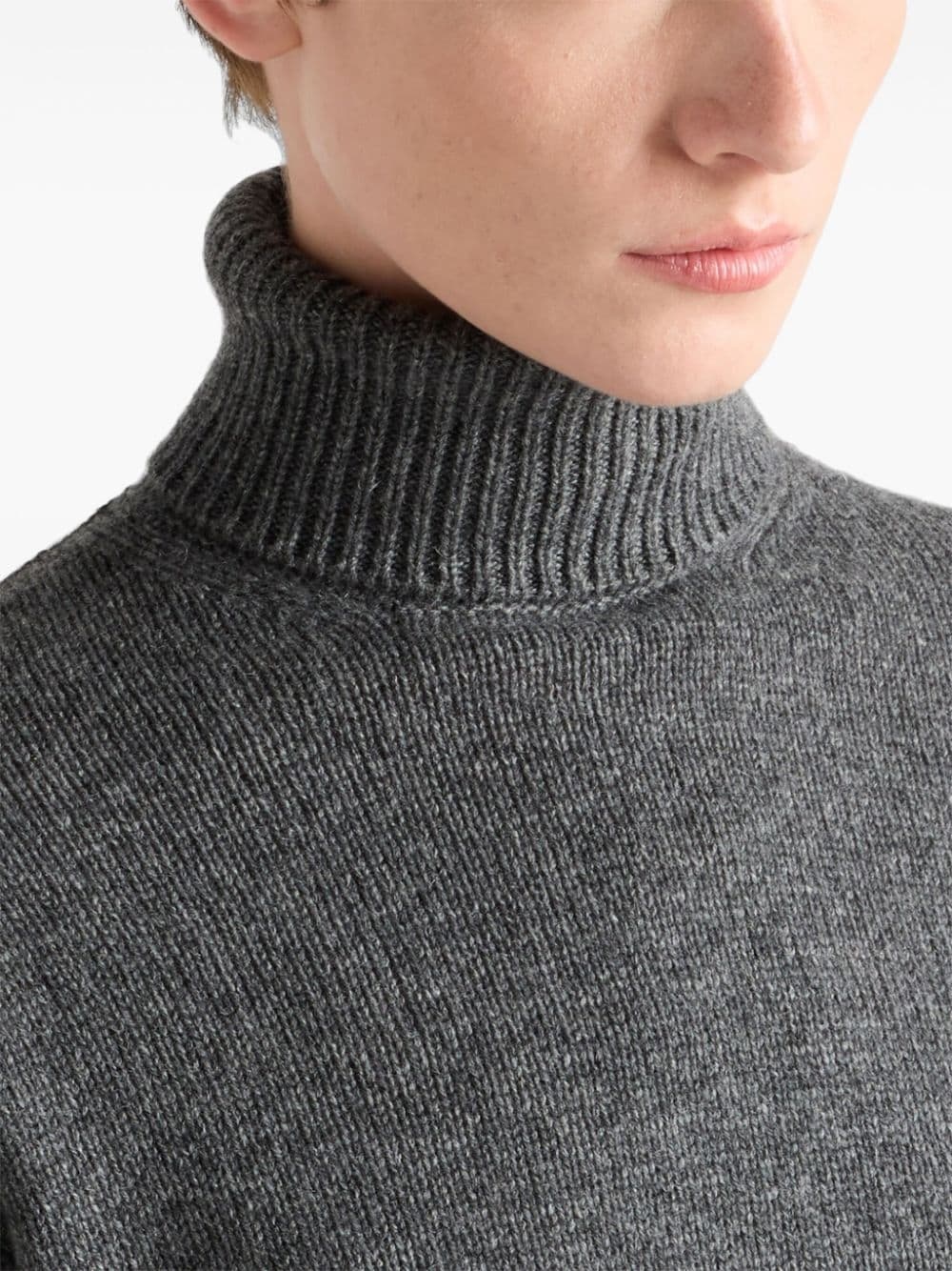 cashmere roll-neck jumper - 5