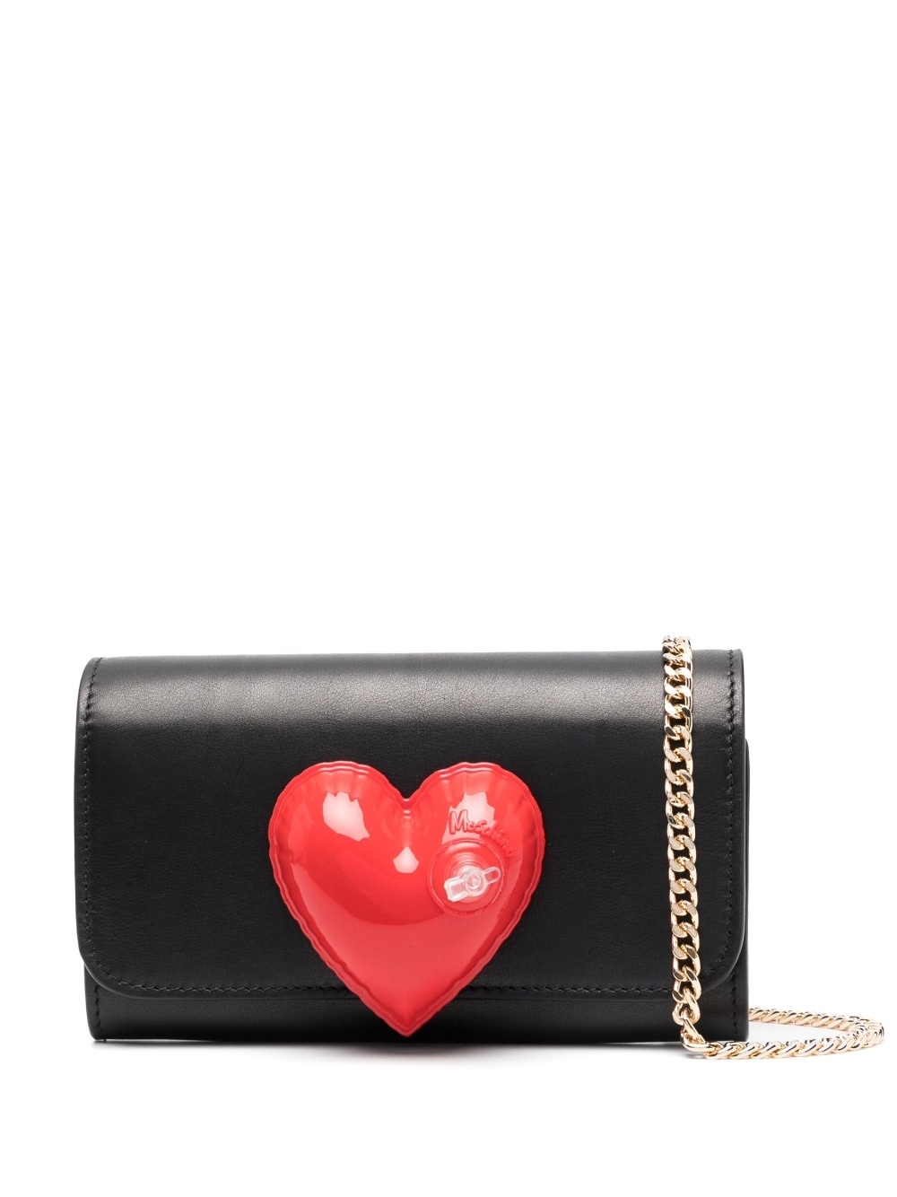 insuflated-heart foldover wallet - 1