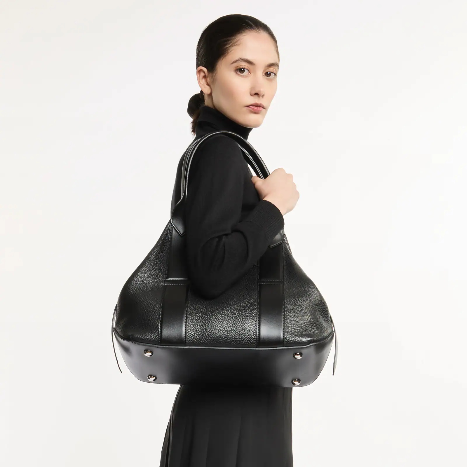 トートバッグ HOGAN HOGAN SCRIPT MEDIUM SHOPPING BAG HOGAN Hogan Script Shopping Bag Medium | REVERSIBLE
