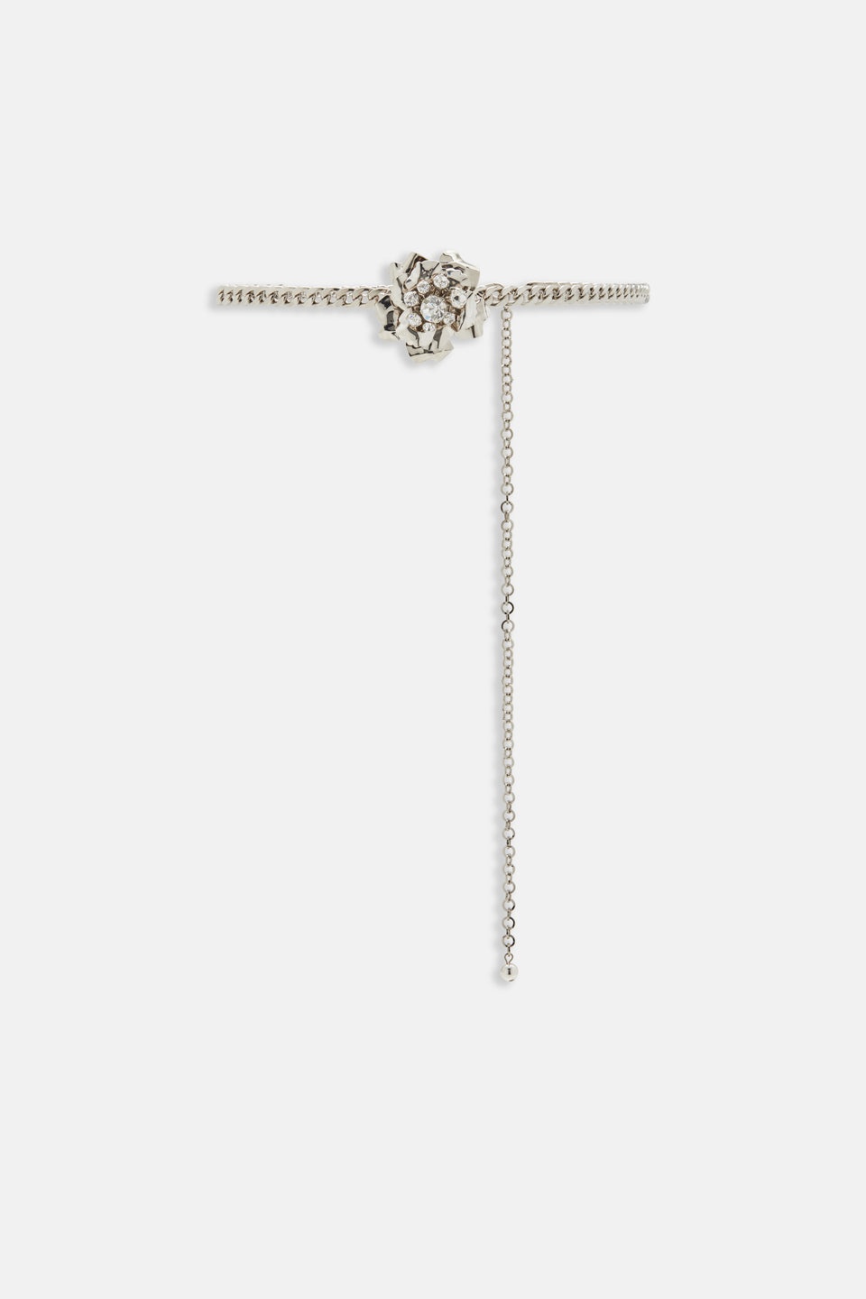 Alessandra Rich CHAIN BELT WITH ROSE EMBELLISHMENT | REVERSIBLE