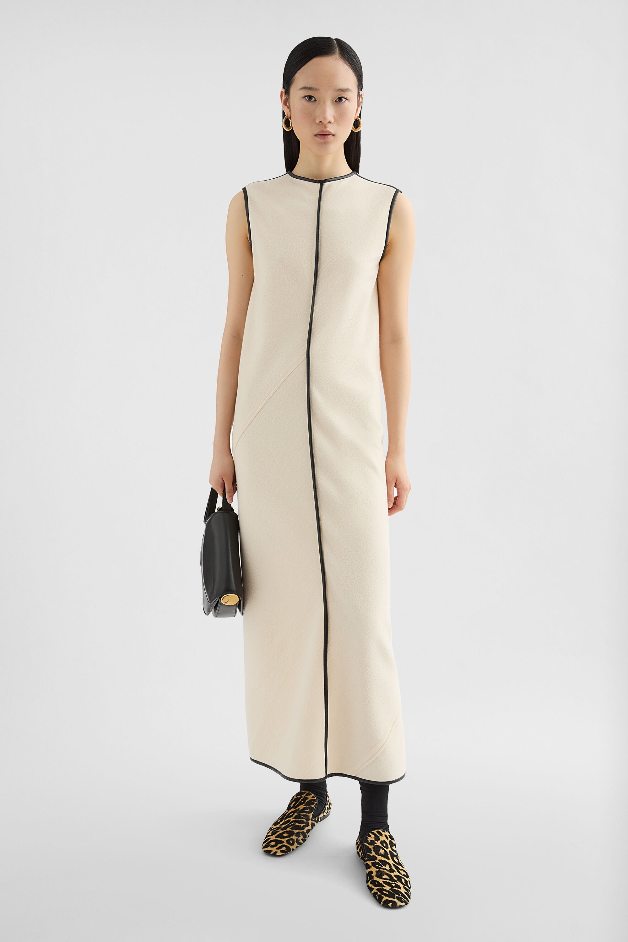 Wool Jersey Crew-Neck Dress - 3