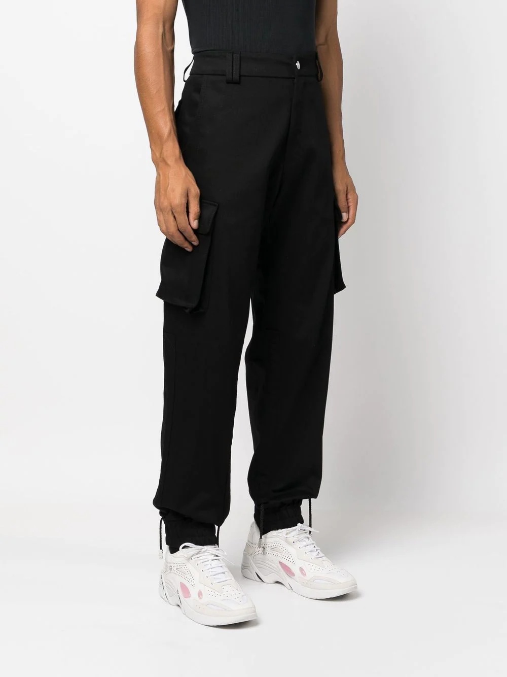 straight-leg cargo trousers - 3