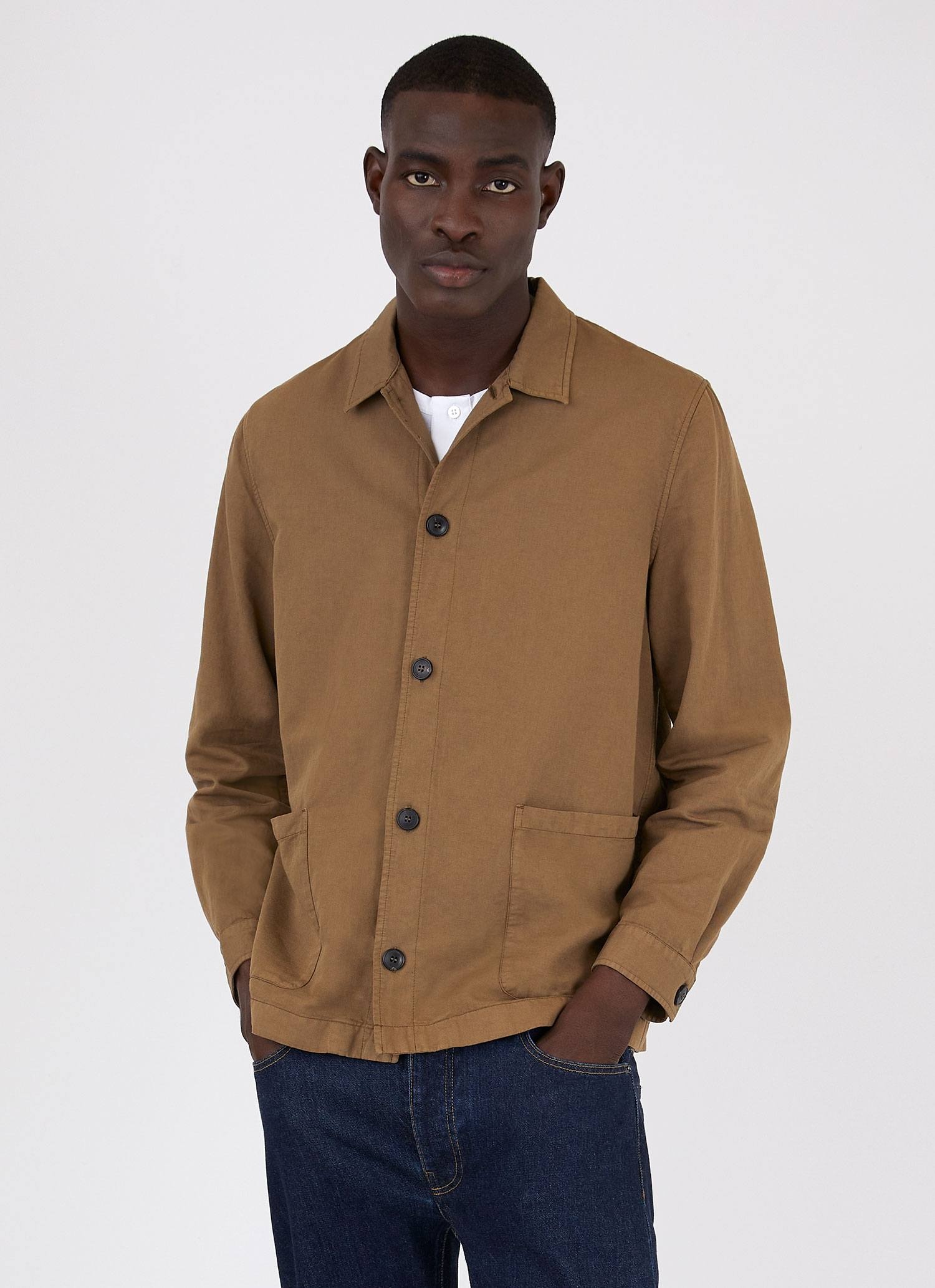 Cotton Linen Twin Pocket Jacket - 2