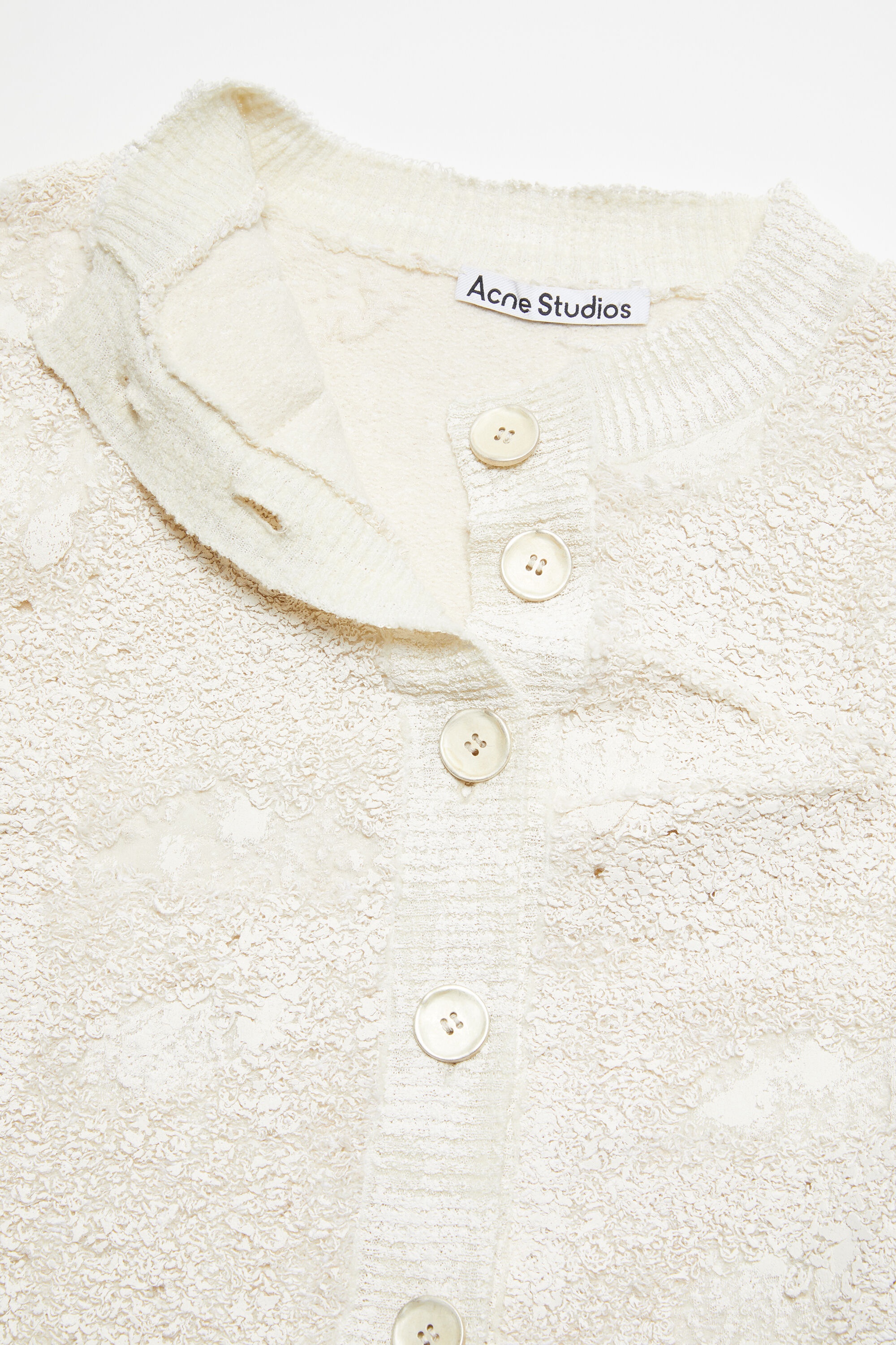 Cardigan asymmetric button-up - Off white - 5