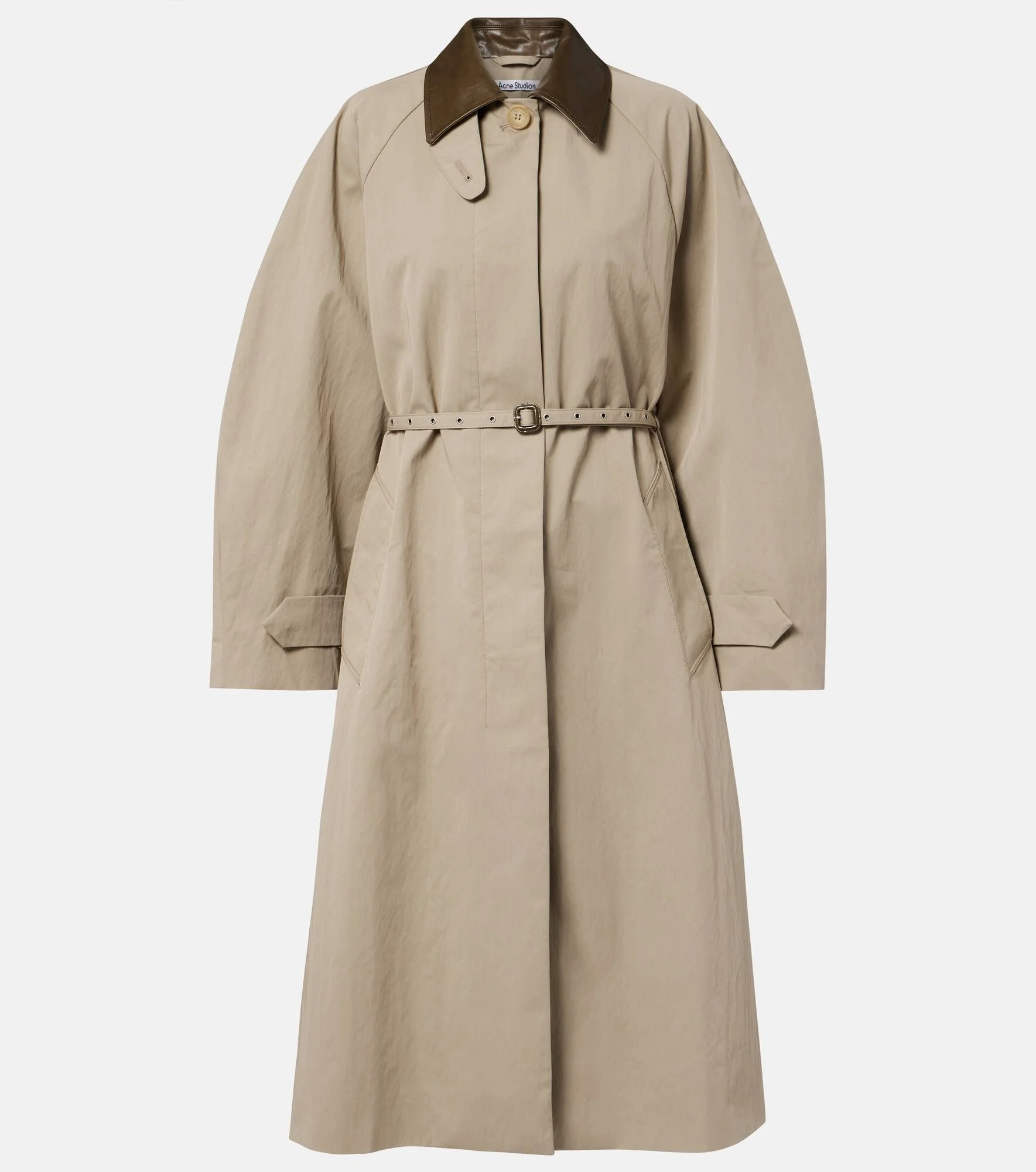 Cotton-blend technical trench coat - 1