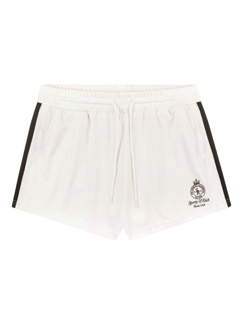 logo-embroidered side-stripe shorts 1