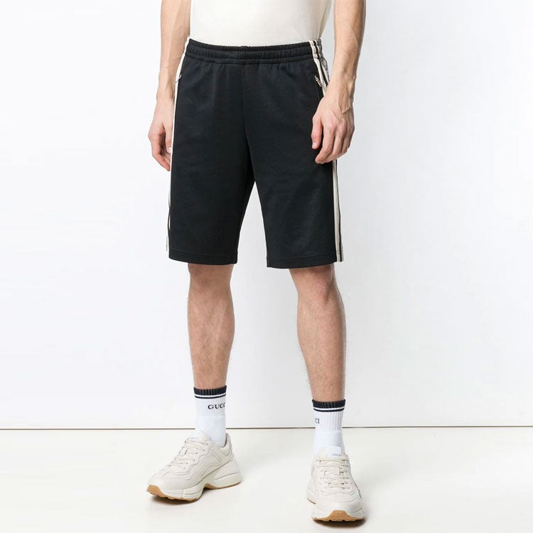 Gucci GG Supreme Track Shorts 'Black' 553921-XJAC0-1093 - 4