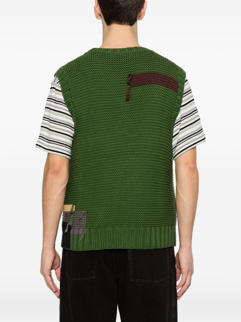 V-neck colour-block vest 4