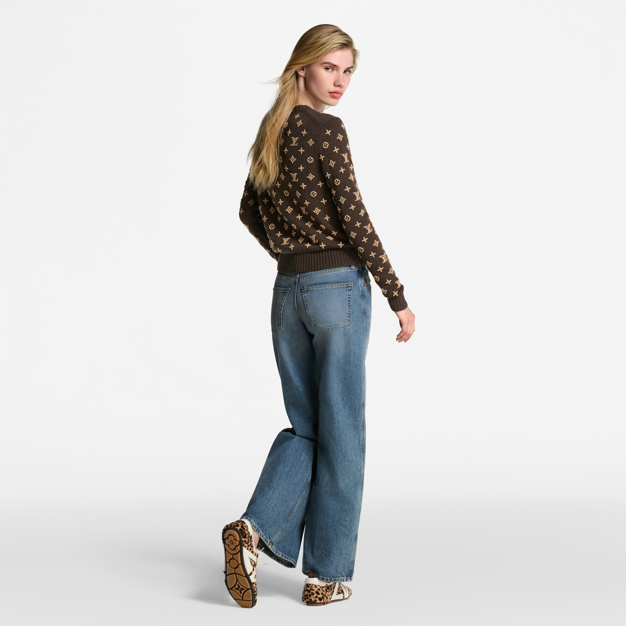 3D Monogram Knit Pullover - 4