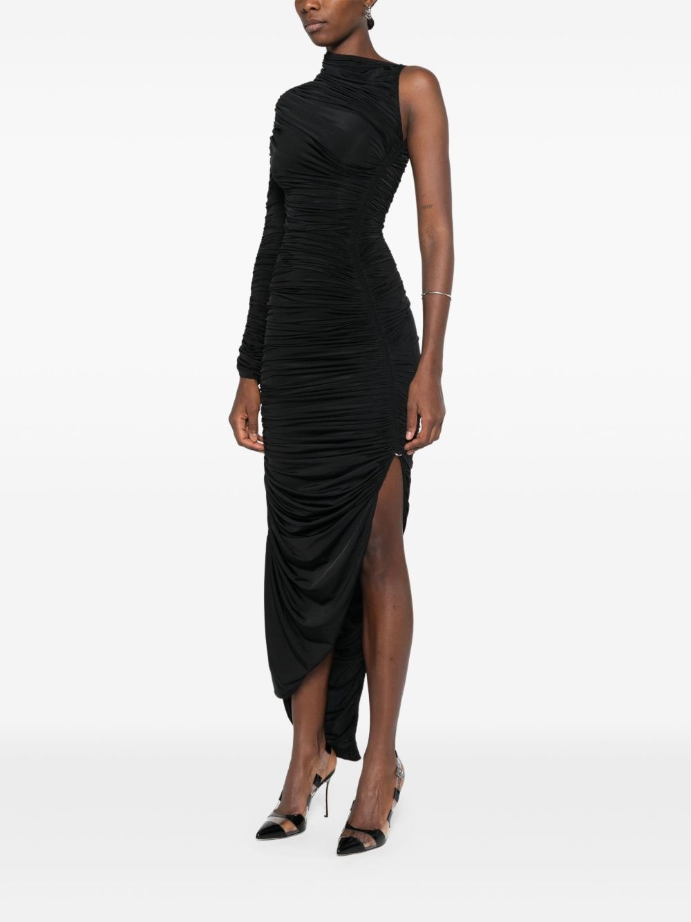 ruched asymmetrical dress - 3
