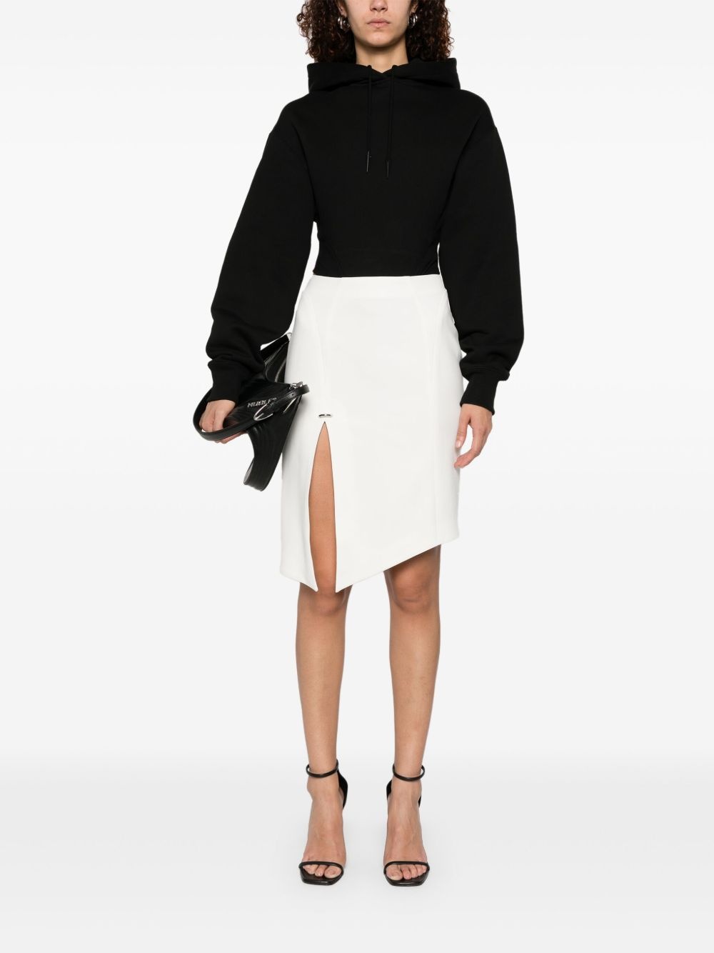 pierced midi skirt - 2