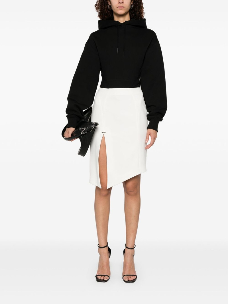 MUGLER pierced midi skirt outlook