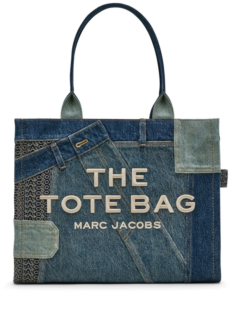 The Large Deconstructed Denim Tote bag - 1