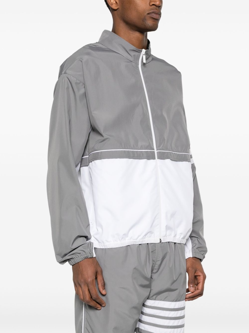 4-Bar colour-block track jacket - 3