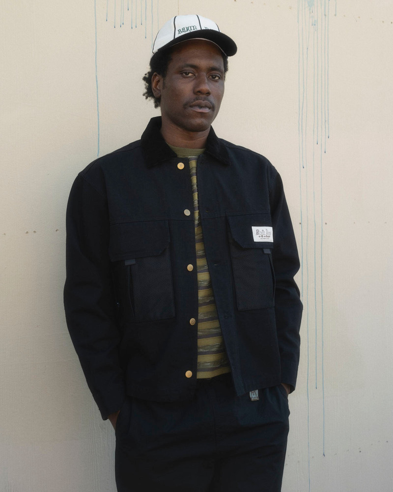 Cropped Chore Jacket - Black 4