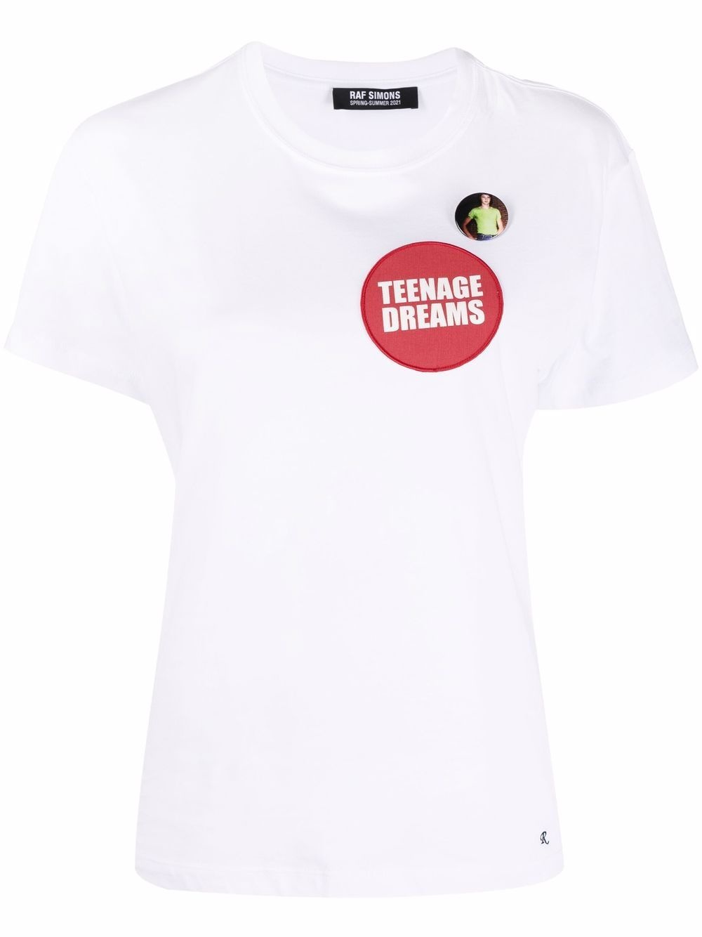 Teenage Dreams-patch cotton T-shirt - 1