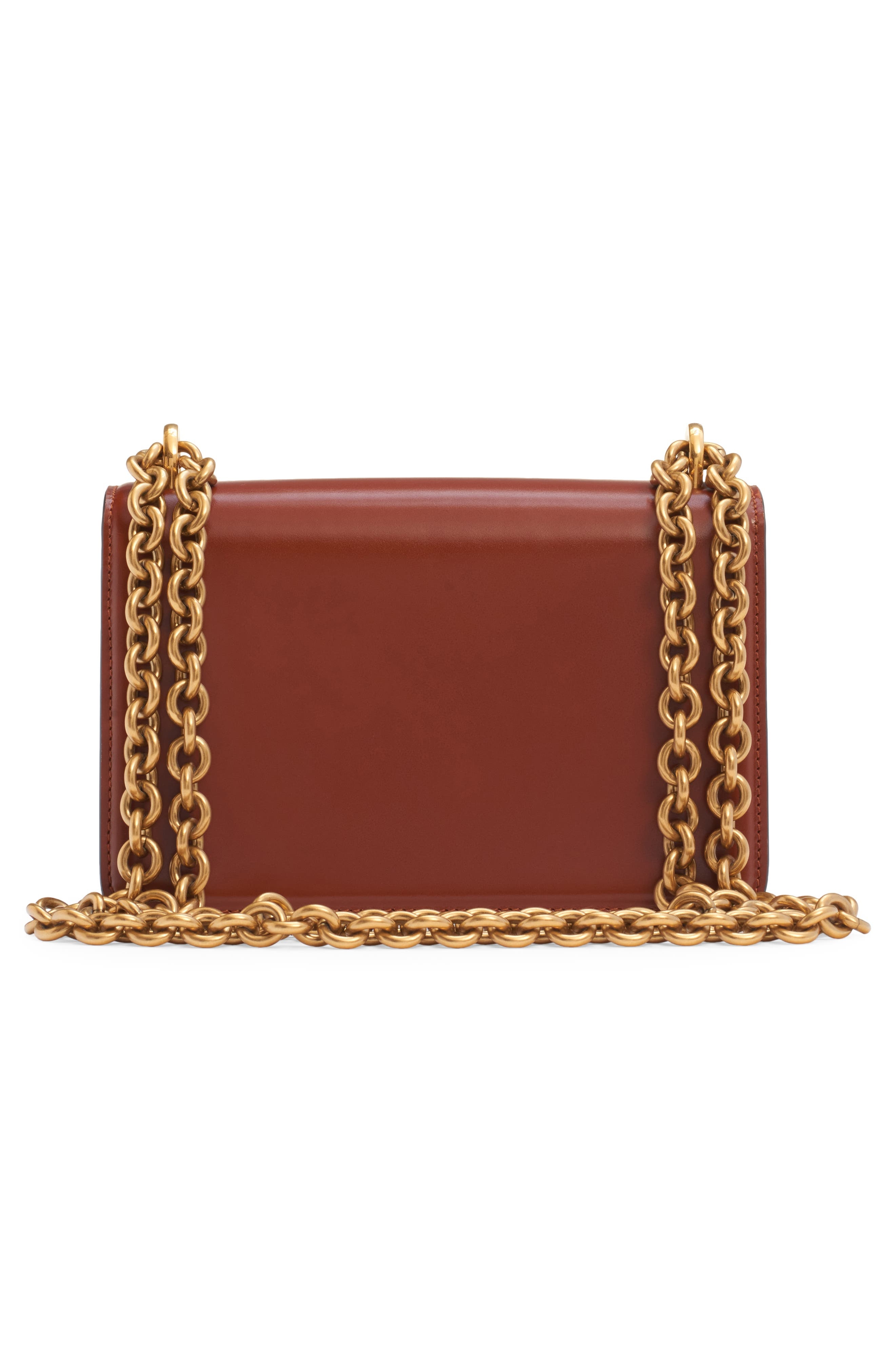 Valentino Garavani Small Vain VLOGO Leather Shoulder Bag in Wuc Dark Brandy at Nordstrom - 3