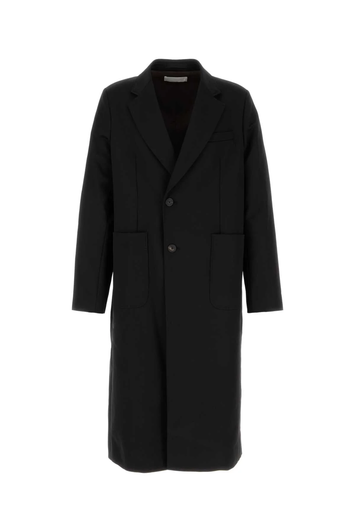 Our Legacy Men Black Nylon Blend Coat - 1