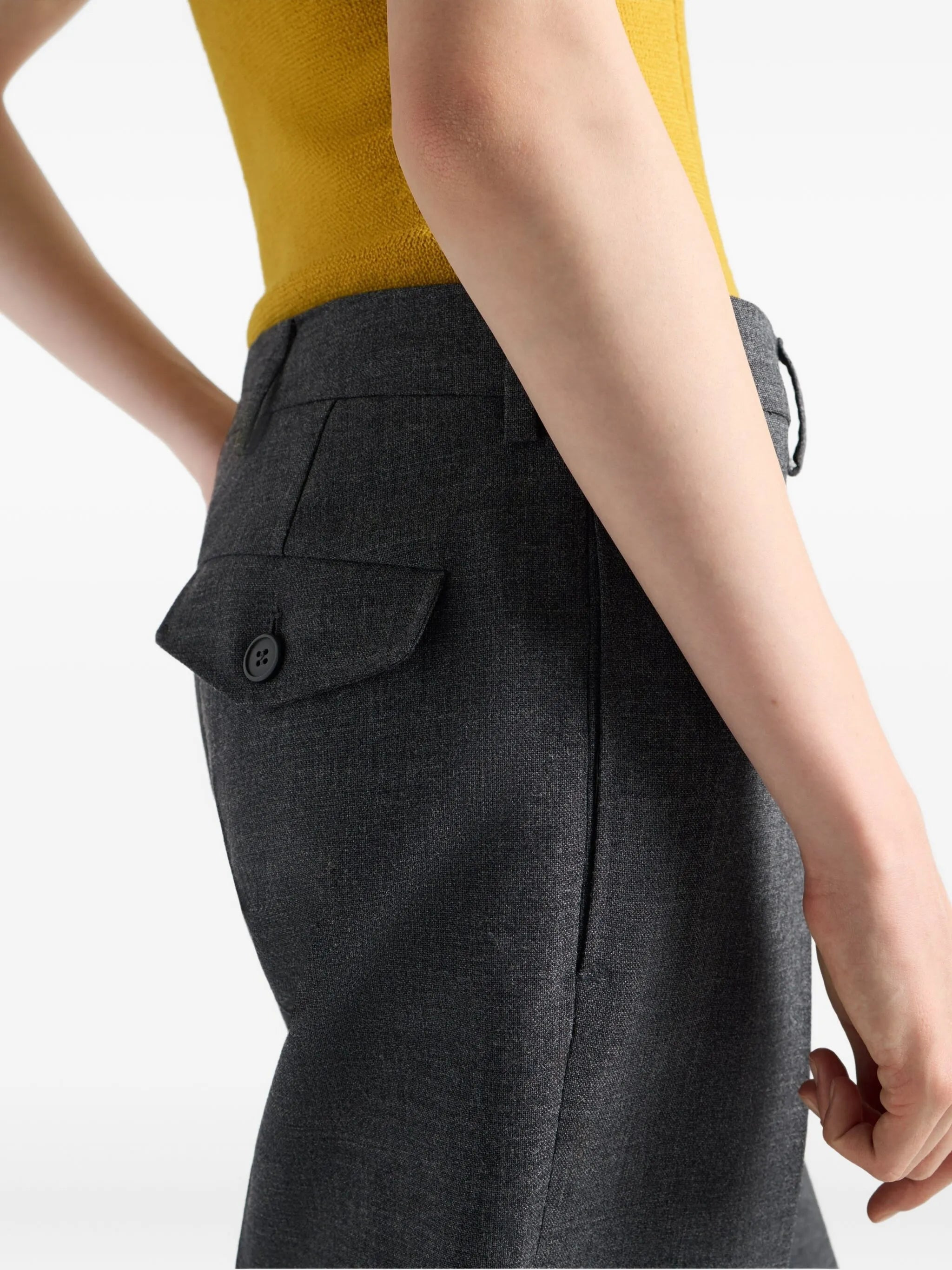 Prada Rush Pleated Front Trousers - 5