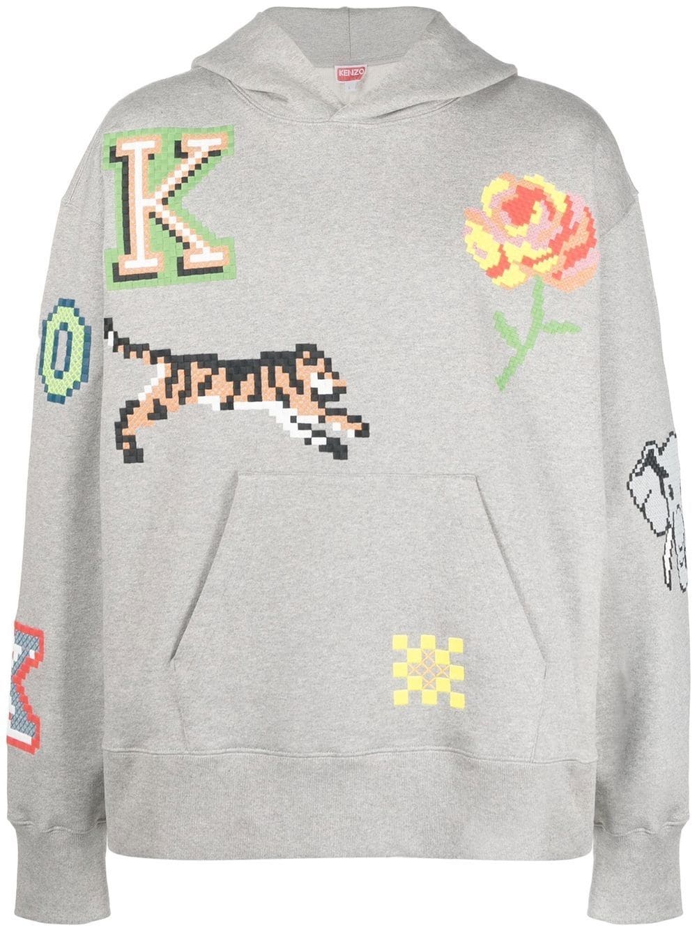 Kenzo Pixel oversized hoodie - 1