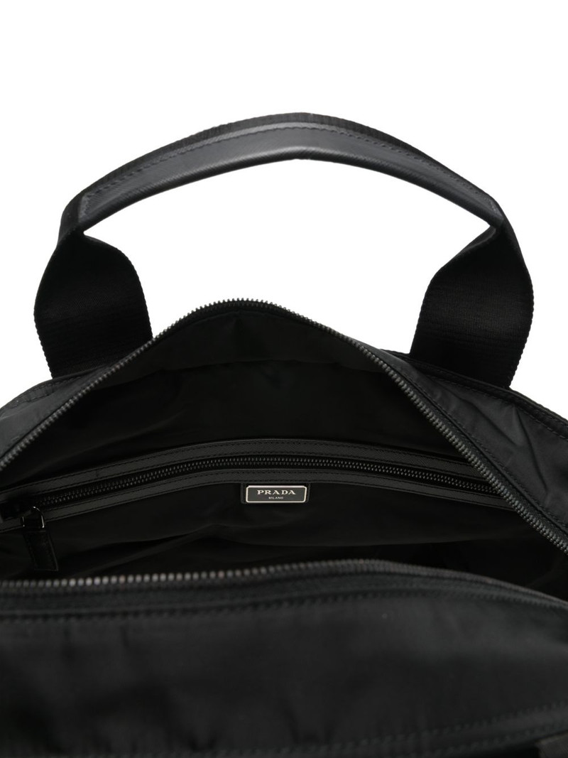 triangle-logo tote bag 5