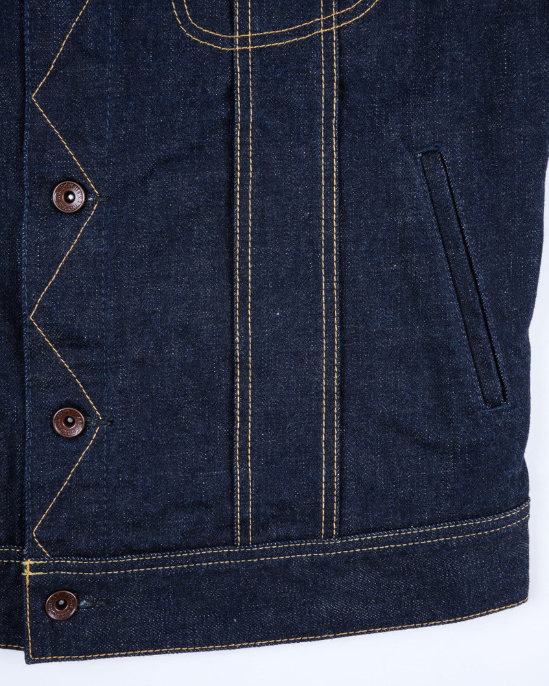 18OZ SELVEDGE DENIM STORM RIDER JACKET - INDIGO 9