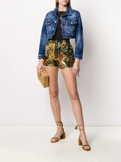 DSQUARED2 Icon cropped denim jacket outlook