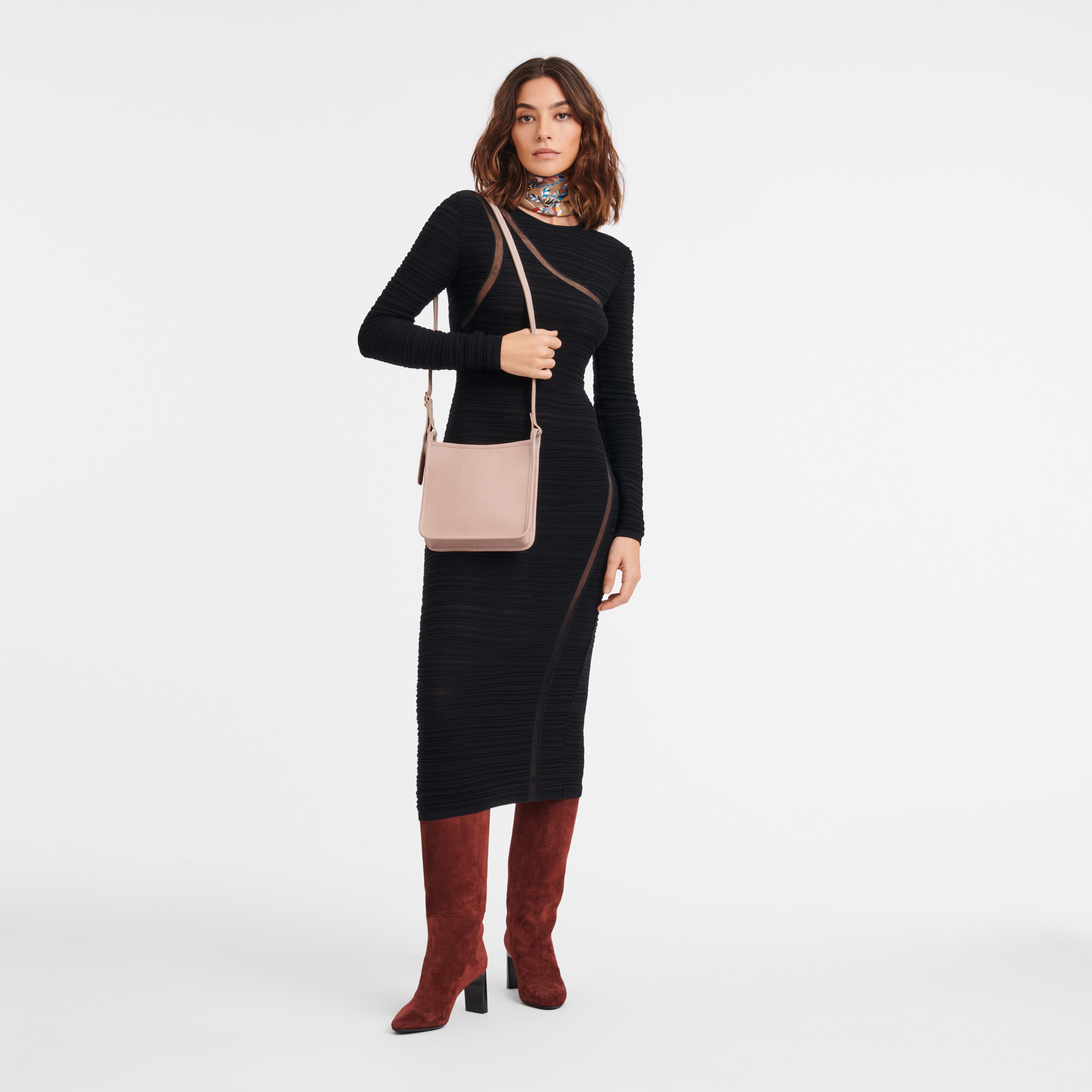 Le Foulonné S Crossbody bag Nude - Leather - 2