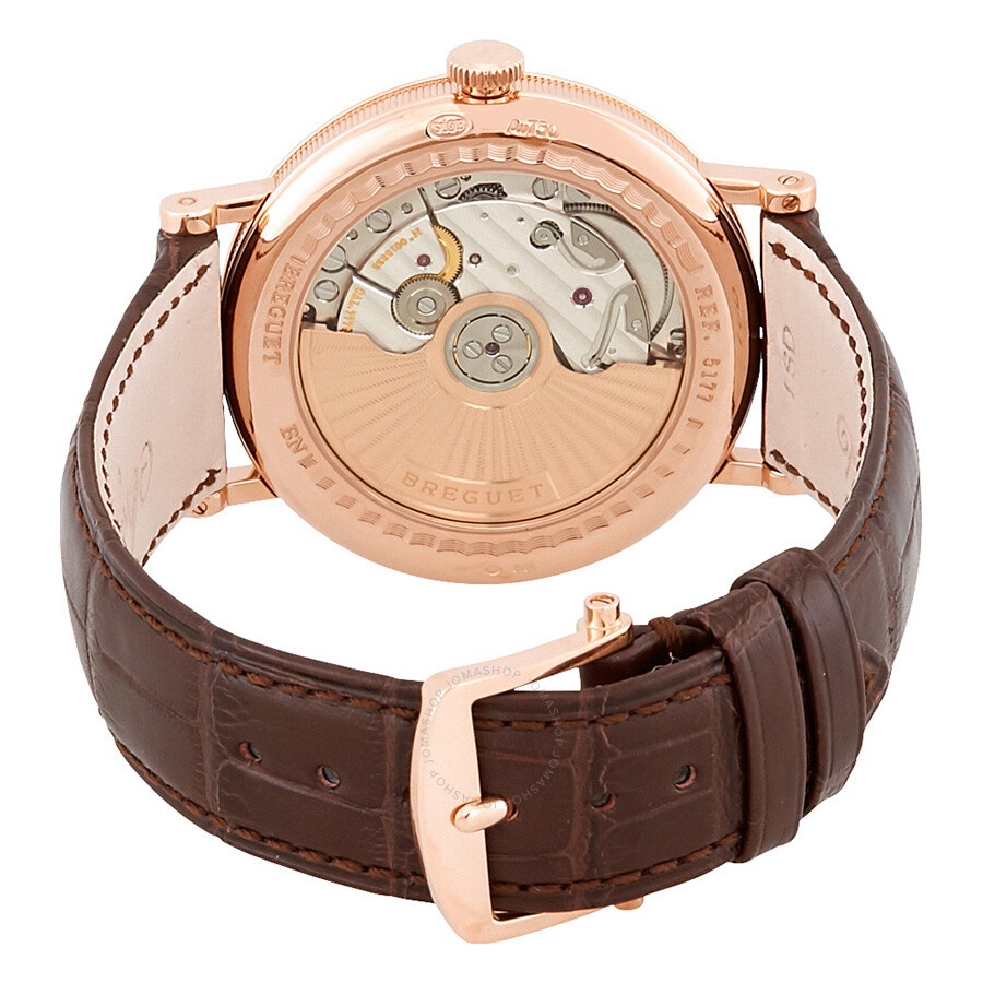 Breguet Classique Automatic White Dial Brown Leather Men's Watch 5177BR/29/9V6 - 3