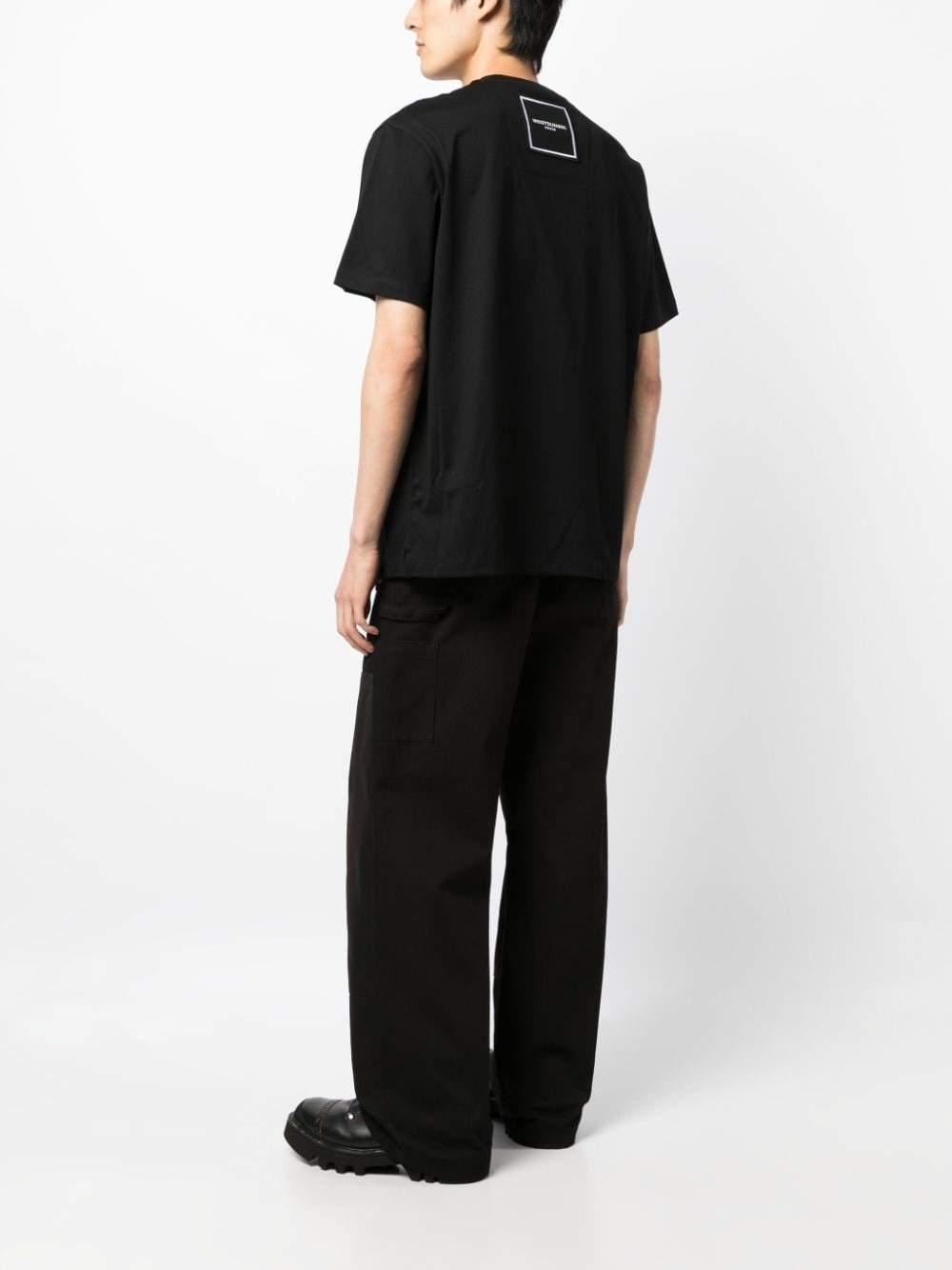 logo-print cotton T-shirt - 3