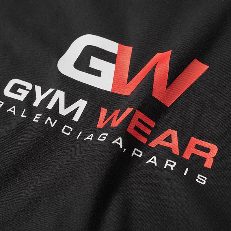 BALENCIAGA Balenciaga Gym Work Logo Tee outlook