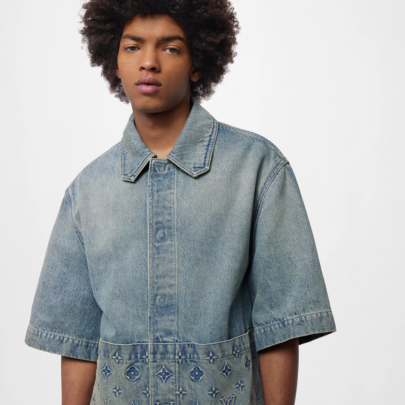 Short-Sleeved Denim Workwear Shirt 2