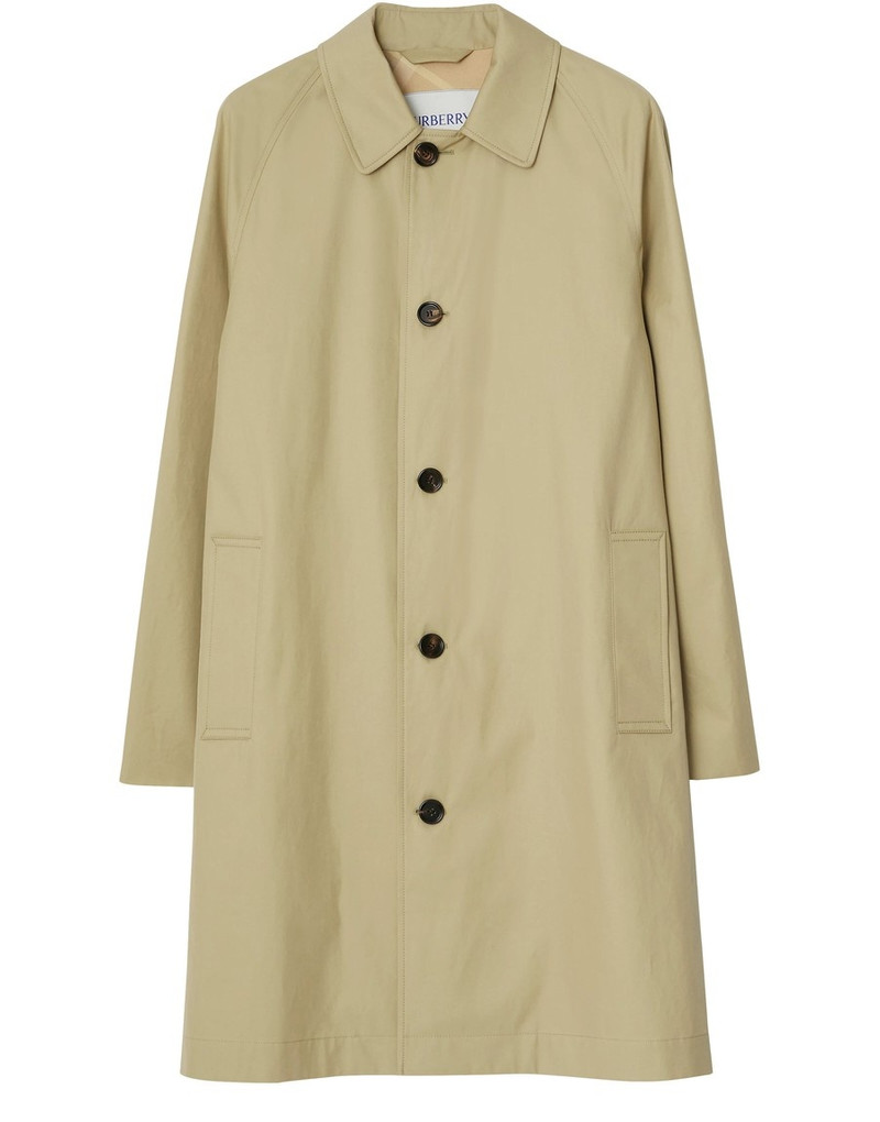 Mid-length Gabardine Car Coat - 1