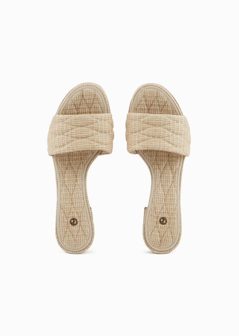 Quilted raffia sandals 3