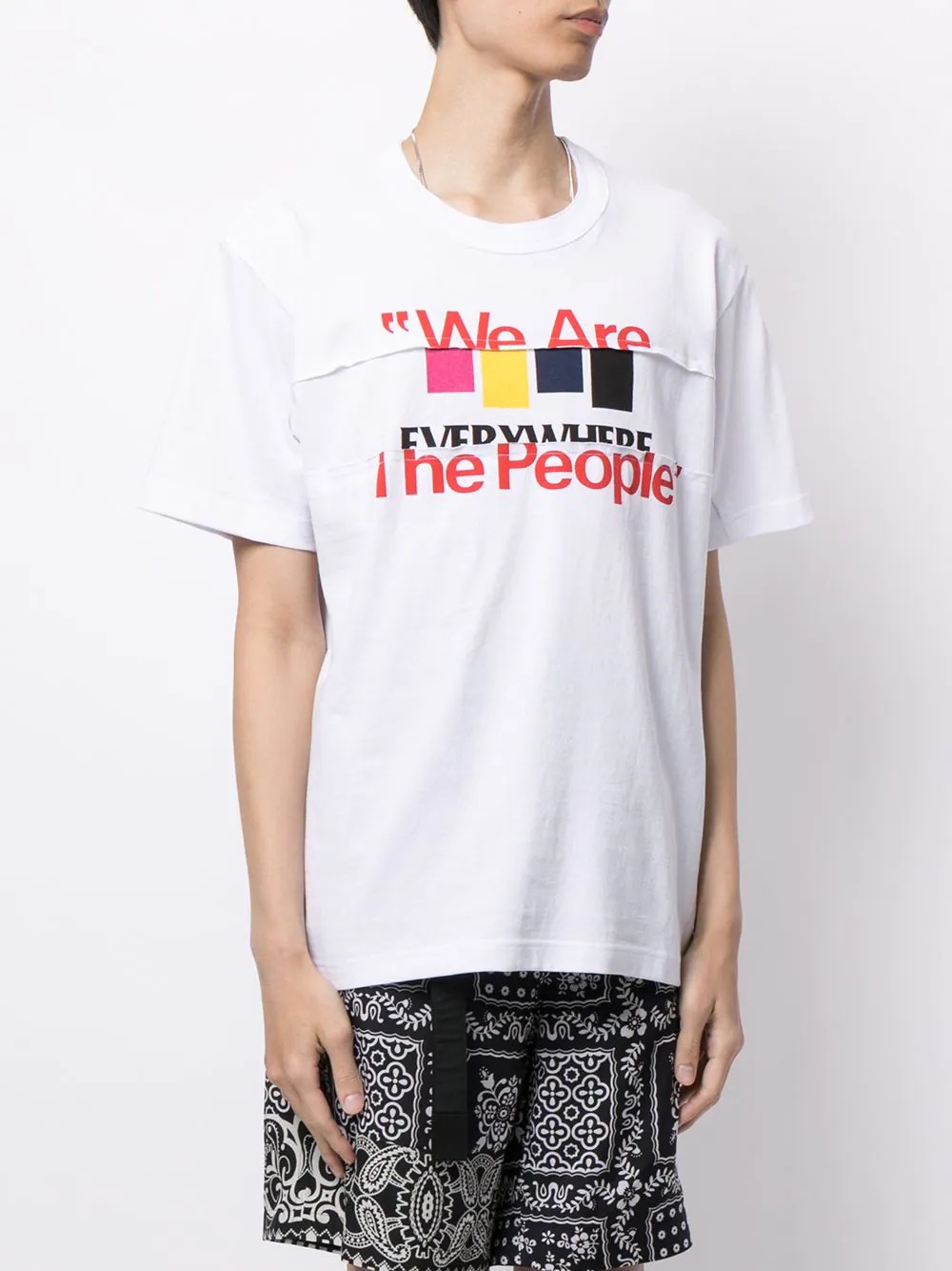 slogan-print cotton T-shirt - 3