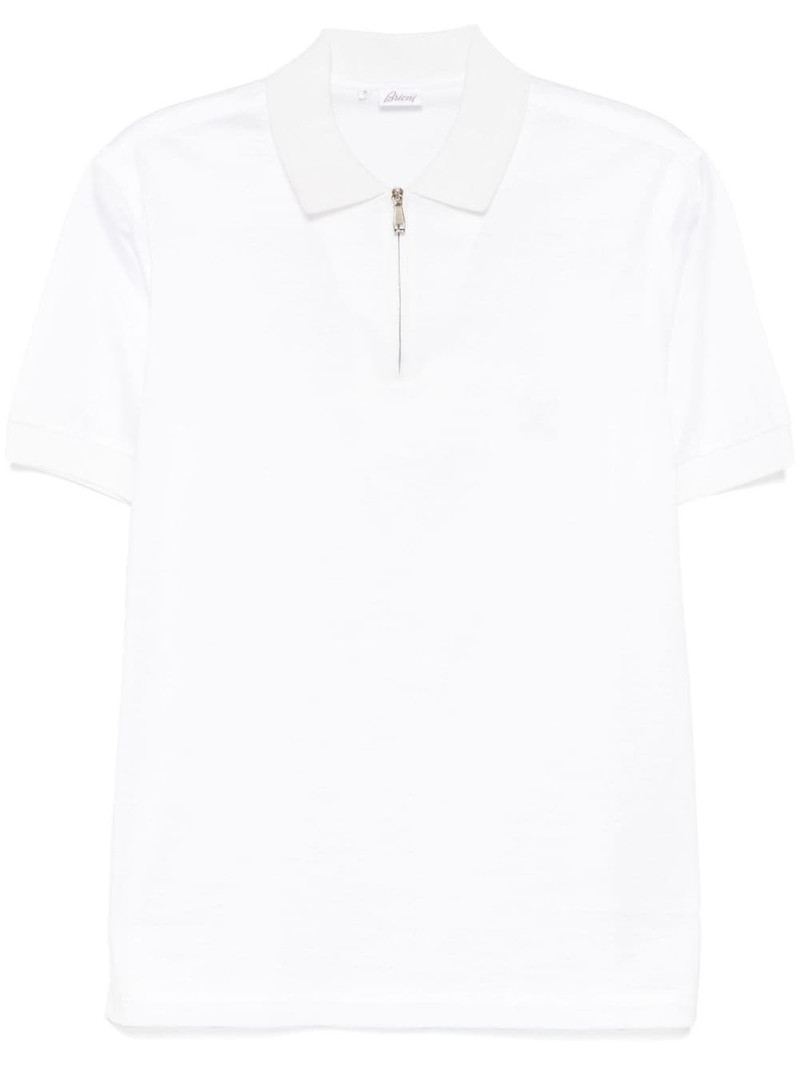 logo-embroidered polo shirt 1