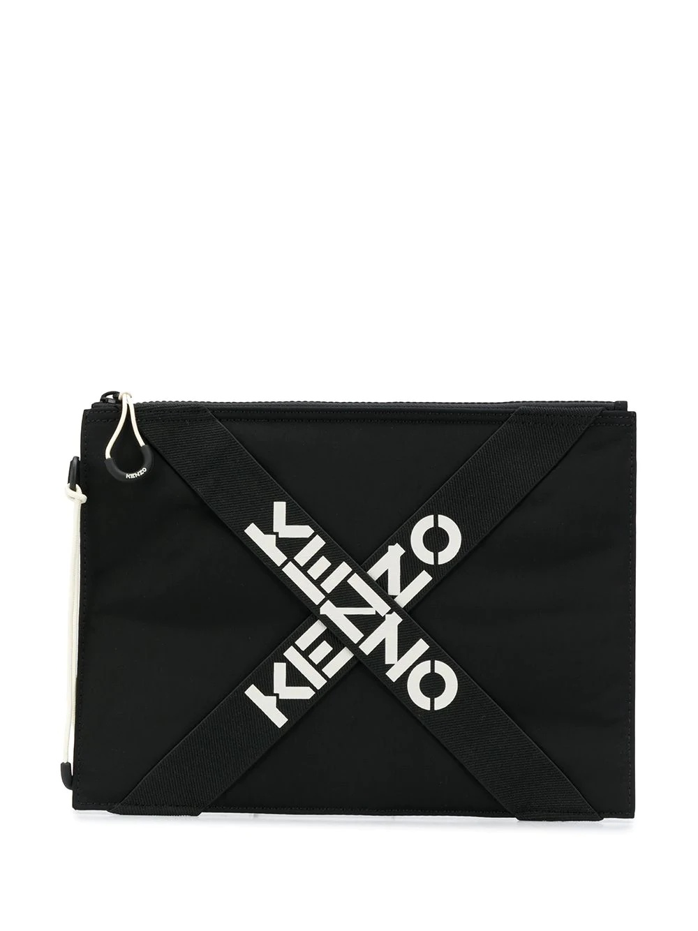 logo-print clutch - 1