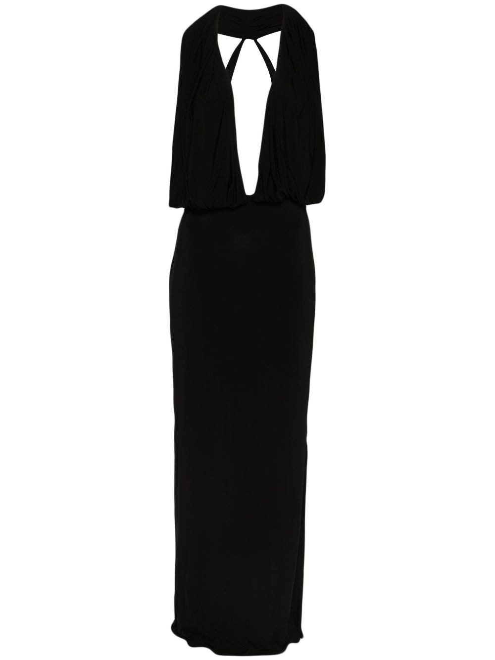 open-back jersey gown - 1