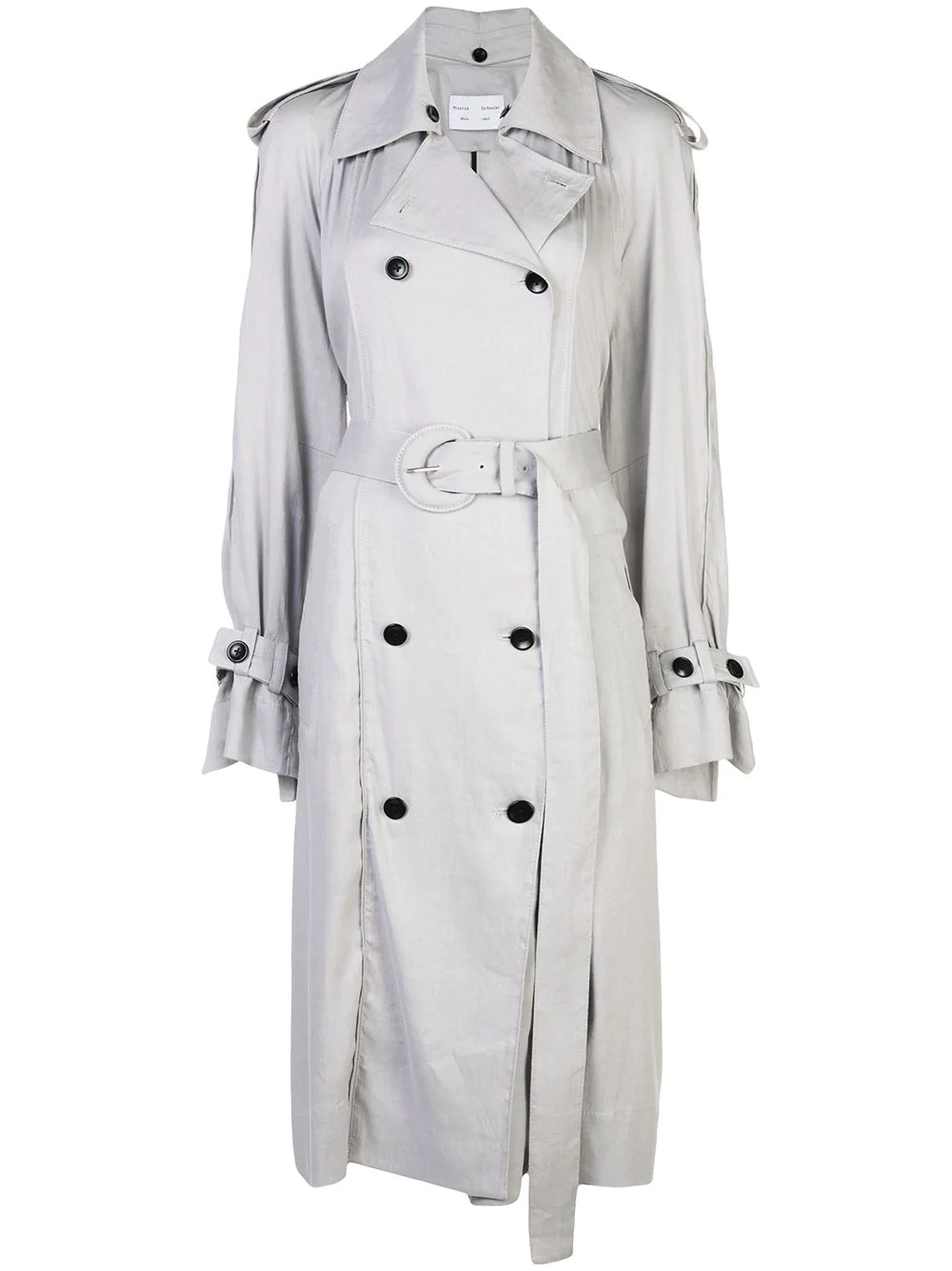 belted trench coat - 1