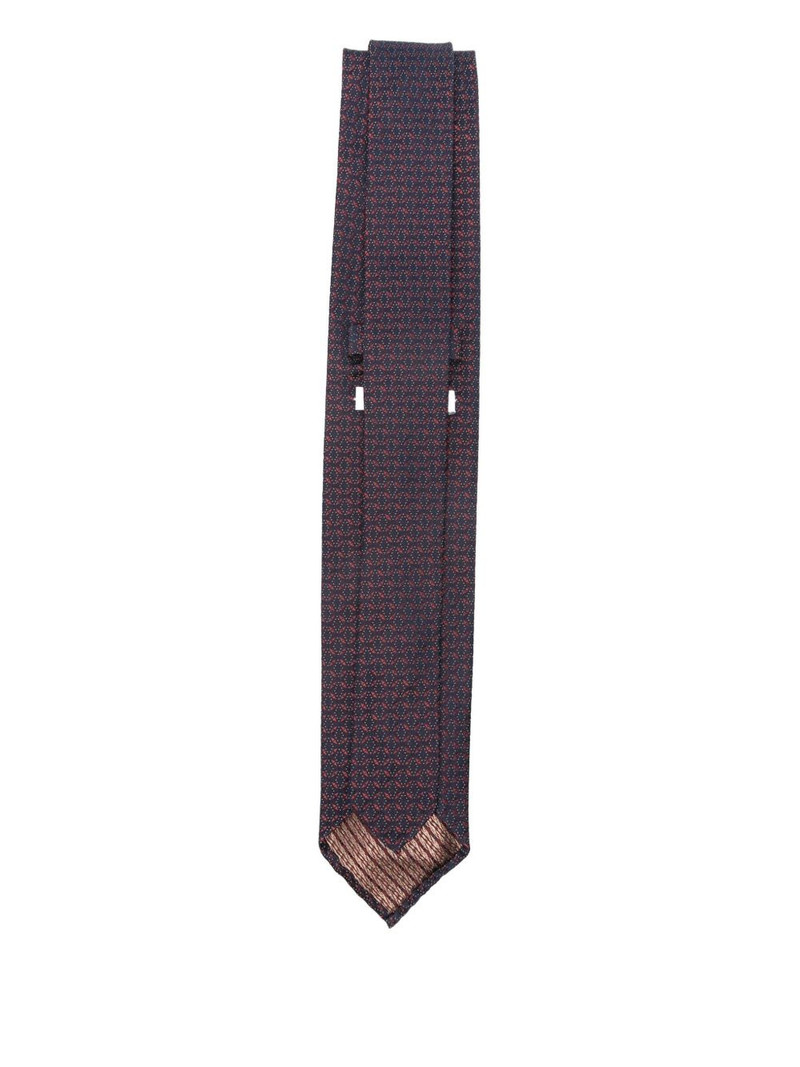 LARDINI patterned-jacquard tie outlook