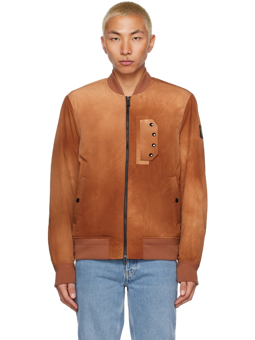 Orange Parameter Bomber Jacket - 1