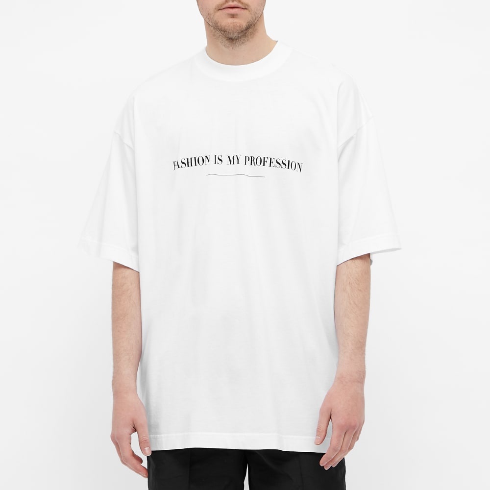 VETEMENTS Fashion Is My Profession Oversized Tee - 5