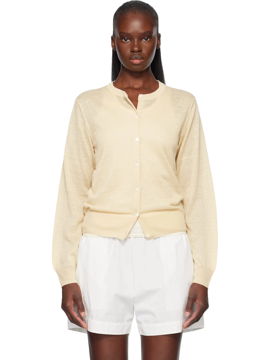 Yellow Rola Linen Cardigan - 1